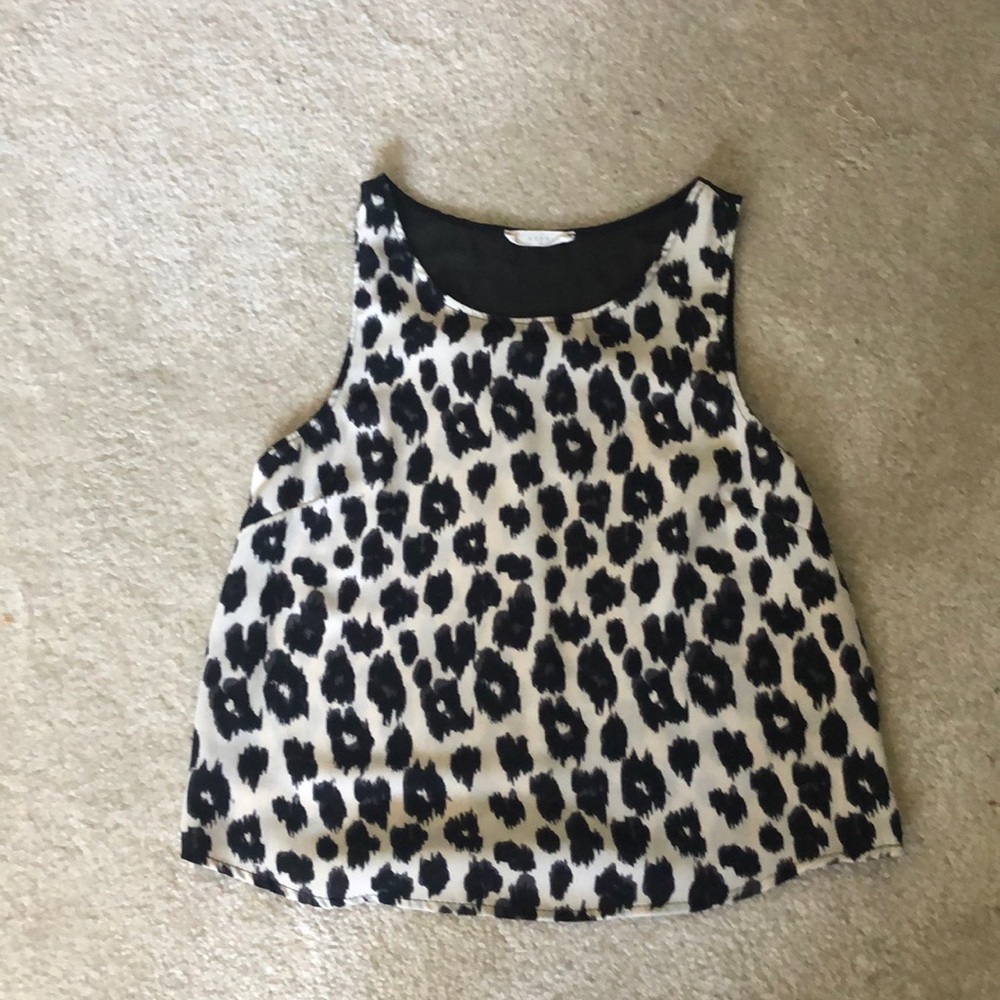 Leopard blouse tank top